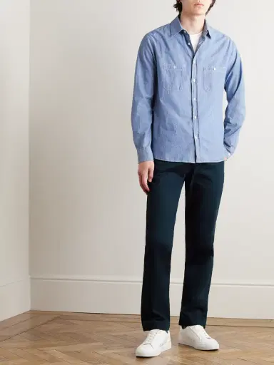 MR P. Samuel Straight-Leg Cotton-Blend Twill Chinos - Men | Thumbnail 2 MR P. Samuel Straight-Leg Cotton-Blend Twill Chinos - Men | Thumbnail 2