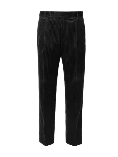 MR P. Tapered Pleated Cotton and Cashmere-Blend Corduroy Trousers - Men | Thumbnail 1 MR P. Tapered Pleated Cotton and Cashmere-Blend Corduroy Trousers - Men | Thumbnail 1