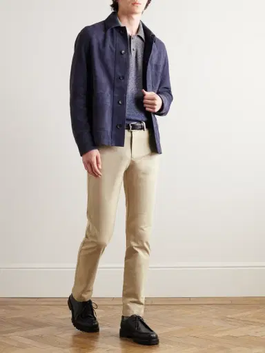 MR P. Samuel Straight-Leg Cotton-Blend Twill Chinos - Men | Thumbnail 2