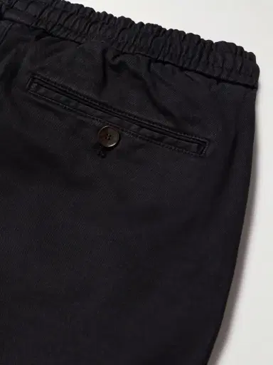 MR P. Straight-Leg Cotton-Blend Twill Drawstring Trousers - Men | Thumbnail 4