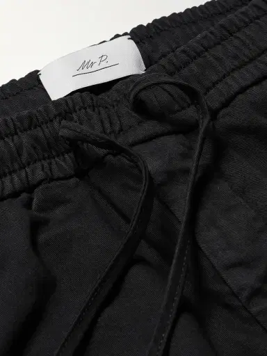 MR P. Straight-Leg Cotton-Blend Twill Drawstring Trousers - Men | Thumbnail 5
