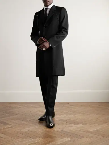 Alexander McQueen Slim-Fit Wool-Twill Trench Coat - Men | Thumbnail 2 Alexander McQueen Slim-Fit Wool-Twill Trench Coat - Men | Thumbnail 2