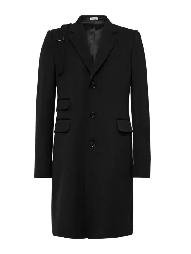 Slim-Fit Wool-Twill Trench Coat - Men