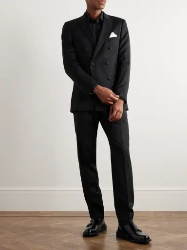 MR P. Double Breast Wool Tuxedo Jacket - Men | Thumbnail 2