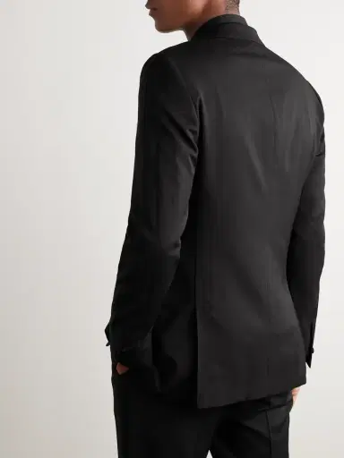 MR P. Double Breast Wool Tuxedo Jacket - Men | Thumbnail 4