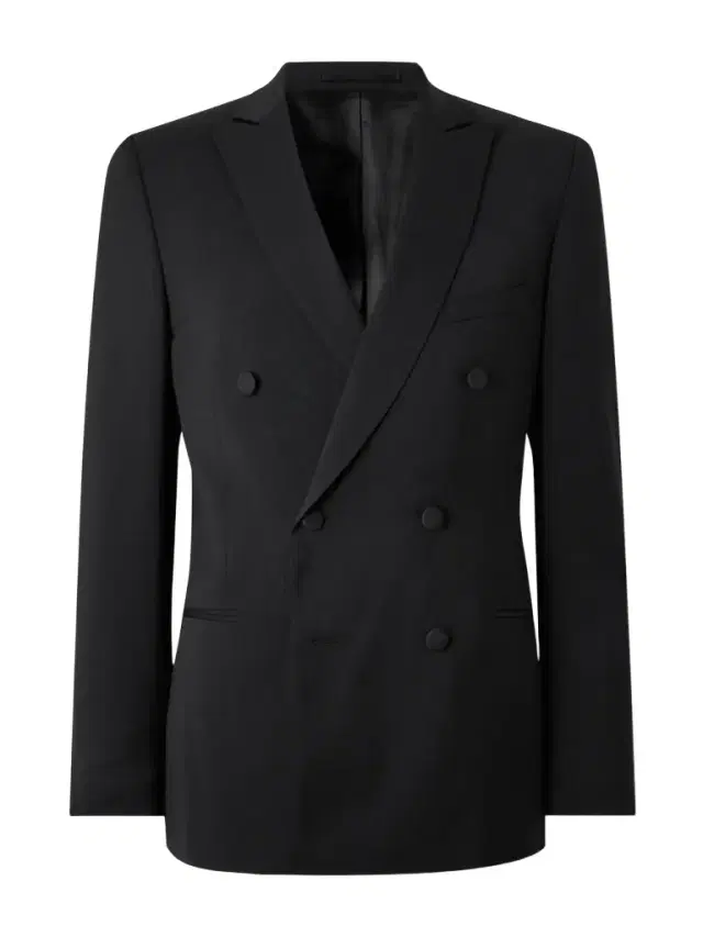 MR P. Double Breast Wool Tuxedo Jacket - Men