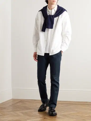 MR P. Straight-Leg Cotton-Blend Twill Drawstring Trousers - Men | Thumbnail 2 MR P. Straight-Leg Cotton-Blend Twill Drawstring Trousers - Men | Thumbnail 2