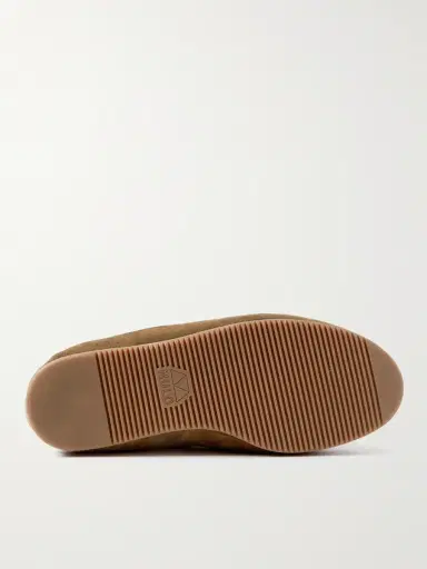 Mulo Suede-Trimmed Shearling-Lined Recycled-Wool Slippers - Men | Thumbnail 3