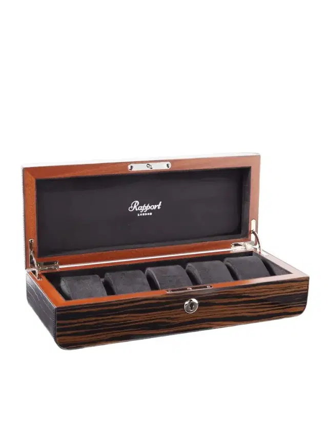 Mayfair Wood 5-Piece Watch Box - Men