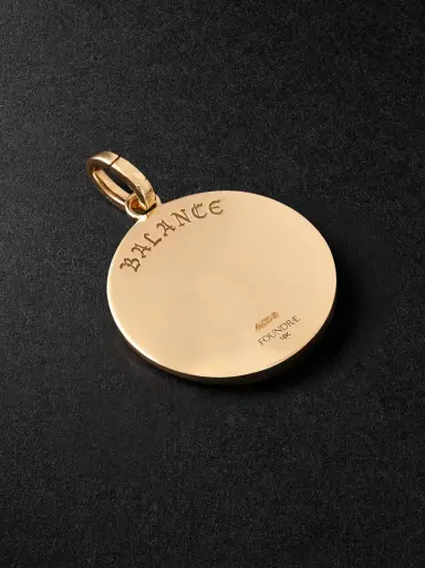 Foundrae Balance 18-Karat Gold Diamond Pendant - Men | Thumbnail 3