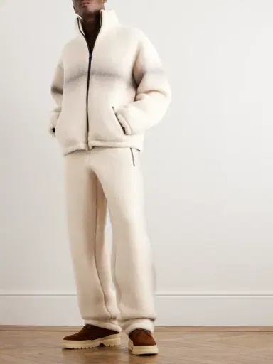 Loro Piana Dégradé Cashmere Bomber Jacket - Men | Thumbnail 2 Loro Piana Dégradé Cashmere Bomber Jacket - Men | Thumbnail 2