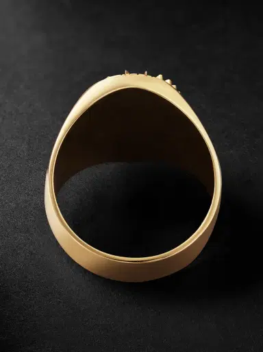 Foundrae Big Daddy 18-Karat Gold Diamond Signet Ring - Men | Thumbnail 3 Foundrae Big Daddy 18-Karat Gold Diamond Signet Ring - Men | Thumbnail 3