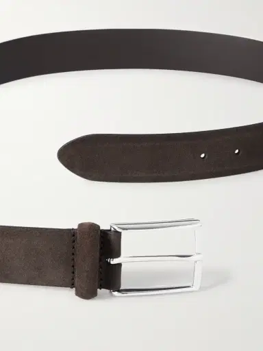 Anderson's 3.5cm Suede Belt - Men | Thumbnail 2 Anderson's 3.5cm Suede Belt - Men | Thumbnail 2