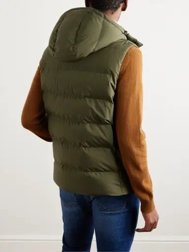 Loro Piana Quilted Padded Shell Hooded Gilet - Men | Thumbnail 3