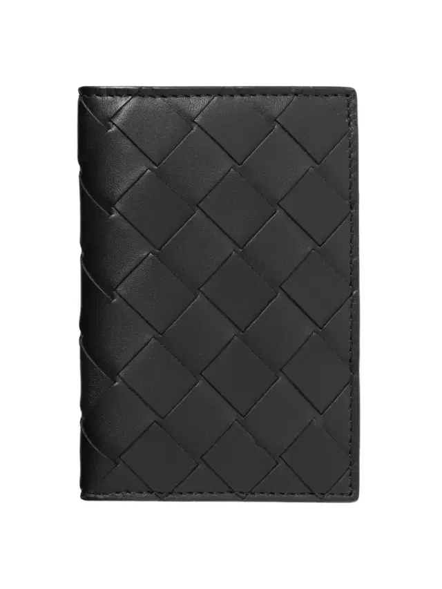 Intrecciato Leather Bifold Cardholder - Men