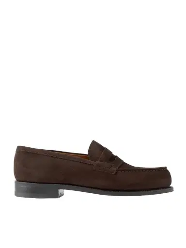 J.M. Weston 180 Moccasin Suede Penny Loafers - Men | Thumbnail 1 J.M. Weston 180 Moccasin Suede Penny Loafers - Men | Thumbnail 1