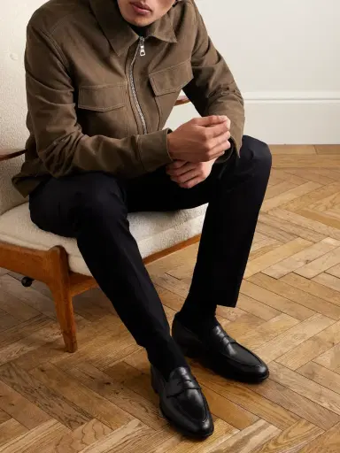 George Cleverley Bradley II Leather Penny Loafers - Men | Thumbnail 2