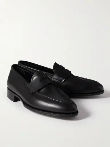 George Cleverley Bradley II Leather Penny Loafers - Men | Thumbnail 4