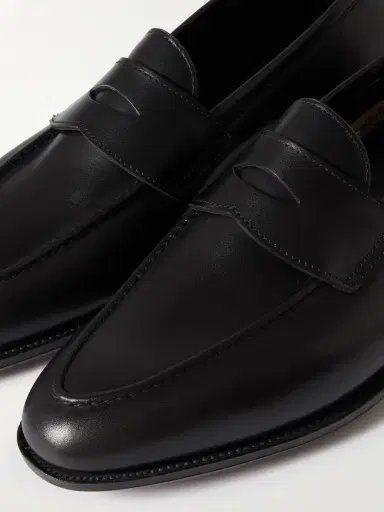 George Cleverley Bradley II Leather Penny Loafers - Men | Thumbnail 6