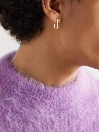 Foundrae 18-Karat Gold Topaz Single Earring - Men | Thumbnail 2 Foundrae 18-Karat Gold Topaz Single Earring - Men | Thumbnail 2