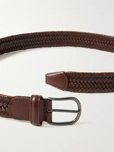 Anderson's 3.5cm Woven Leather Belt - Men | Thumbnail 2 Anderson's 3.5cm Woven Leather Belt - Men | Thumbnail 2