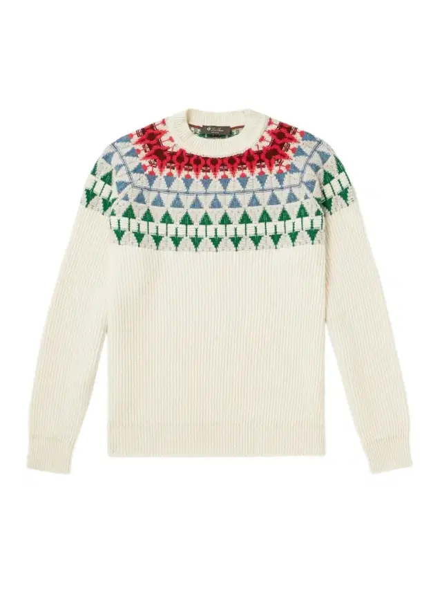 Loro Piana Fair Isle Cashmere Sweater - Men