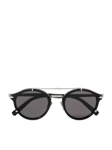 DIOR Eyewear DiorBlacksuit R7U Acetate and Silver-Tone Round-Frame Sunglasses - Men | Thumbnail 1 DIOR Eyewear DiorBlacksuit R7U Acetate and Silver-Tone Round-Frame Sunglasses - Men | Thumbnail 1