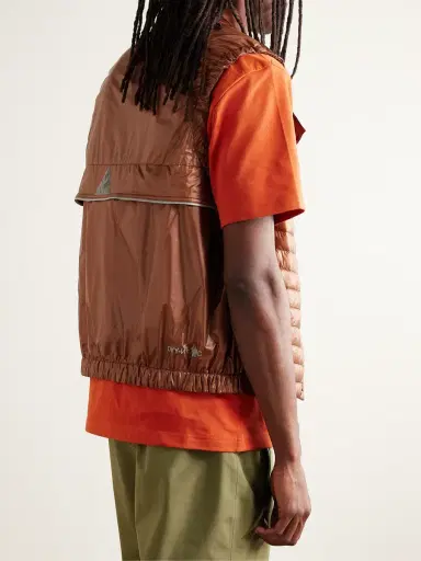 Moncler Grenoble Ollon Logo-Appliquéd Quilted Polartec® Alpha® Ripstop Down Gilet - Men | Thumbnail 4