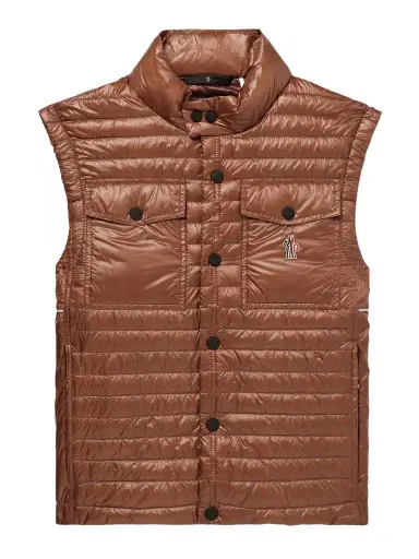 Moncler Grenoble Ollon Logo-Appliquéd Quilted Polartec® Alpha® Ripstop Down Gilet - Men | Thumbnail 1
