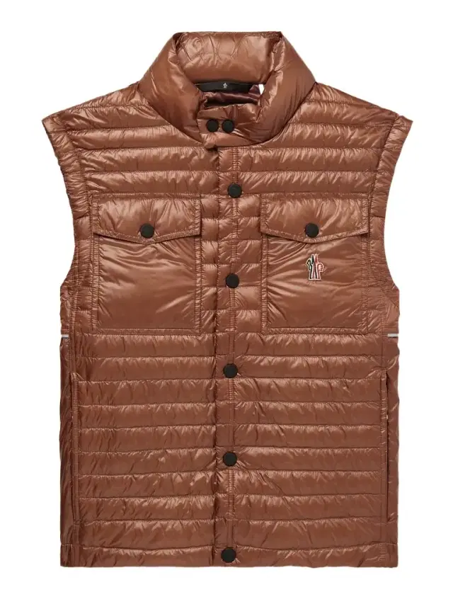 Moncler Grenoble Ollon Logo-Appliquéd Quilted Polartec® Alpha® Ripstop Down Gilet - Men