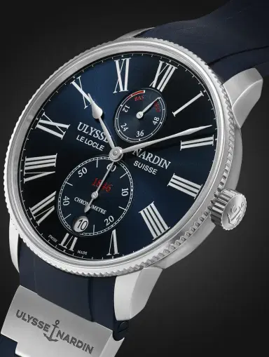 Ulysse Nardin Marine Torpilleur Automatic Stainless Steel Watch, Ref. 1183-310-3/43 - Men | Thumbnail 4 Ulysse Nardin Marine Torpilleur Automatic Stainless Steel Watch, Ref. 1183-310-3/43 - Men | Thumbnail 4