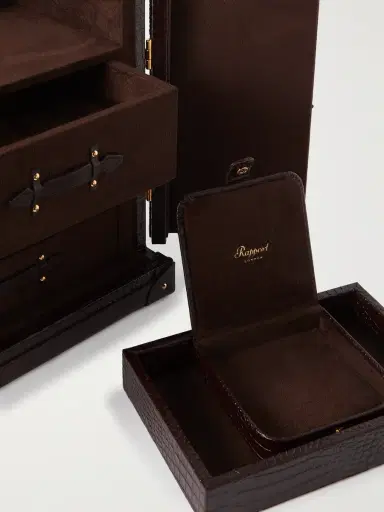Rapport London Brompton Croc-Effect Leather Accessory Trunk - Men | Thumbnail 4 Rapport London Brompton Croc-Effect Leather Accessory Trunk - Men | Thumbnail 4