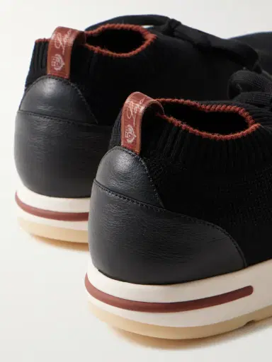 Loro Piana 360 Flexy Walk Leather-Trimmed Knitted Wish® Wool Sneakers - Men | Thumbnail 6 Loro Piana 360 Flexy Walk Leather-Trimmed Knitted Wish® Wool Sneakers - Men | Thumbnail 6