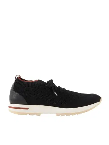 Loro Piana 360 Flexy Walk Leather-Trimmed Knitted Wish® Wool Sneakers - Men | Thumbnail 1 Loro Piana 360 Flexy Walk Leather-Trimmed Knitted Wish® Wool Sneakers - Men | Thumbnail 1