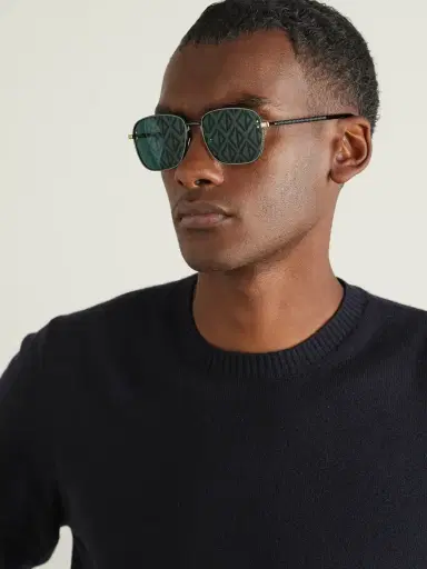 DIOR Eyewear CD Diamond S4U Geometric Silver-Tone and Tortoiseshell Acetate Sunglasses - Men | Thumbnail 2