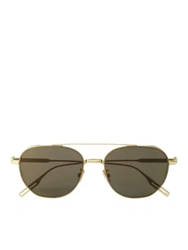 DIOR Eyewear NeoDior RU Aviator-Style Gold-Tone Sunglasses - Men | Thumbnail 1