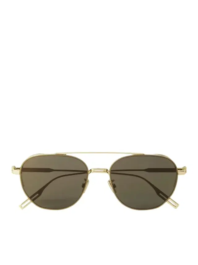NeoDior RU Aviator-Style Gold-Tone Sunglasses - Men