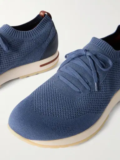 Loro Piana 360 Flexy Leather-Trimmed Knitted Wish® Wool Sneakers - Men | Thumbnail 6 Loro Piana 360 Flexy Leather-Trimmed Knitted Wish® Wool Sneakers - Men | Thumbnail 6