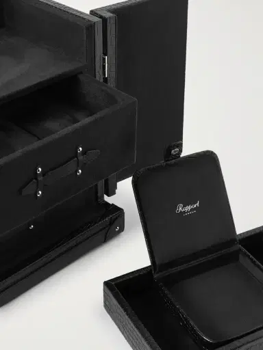Rapport London Brompton Croc-Effect Leather Accessory Trunk - Men | Thumbnail 4 Rapport London Brompton Croc-Effect Leather Accessory Trunk - Men | Thumbnail 4