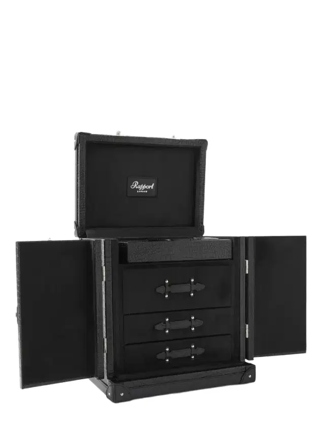 Rapport London Brompton Croc-Effect Leather Accessory Trunk - Men