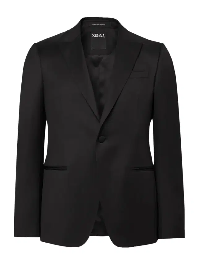 Zegna Slim-Fit Satin-Trimmed Wool and Mohair-Blend Tuxedo Jacket - Men