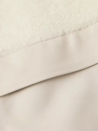Zegna Leather-Trimmed Shearling Hooded Jacket - Men | Thumbnail 4