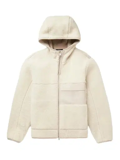 Zegna Leather-Trimmed Shearling Hooded Jacket - Men | Thumbnail 1