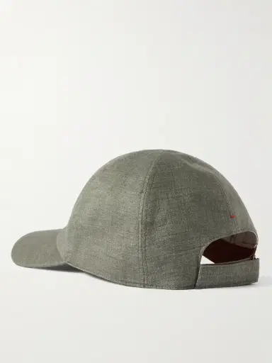 Loro Piana Logo-Embroidered Linen Baseball Cap - Men | Thumbnail 3