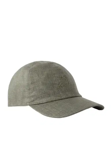 Loro Piana Logo-Embroidered Linen Baseball Cap - Men | Thumbnail 1