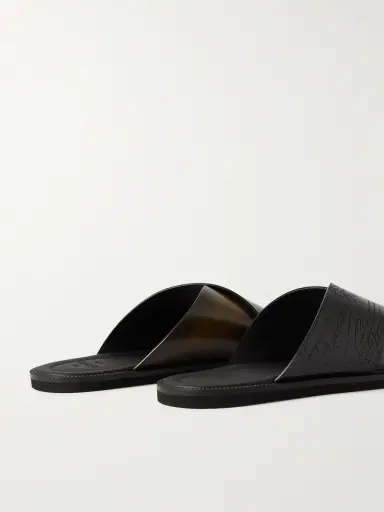 Berluti Sifnos Scritto Venezia Leather Sandals - Men | Thumbnail 5 Berluti Sifnos Scritto Venezia Leather Sandals - Men | Thumbnail 5