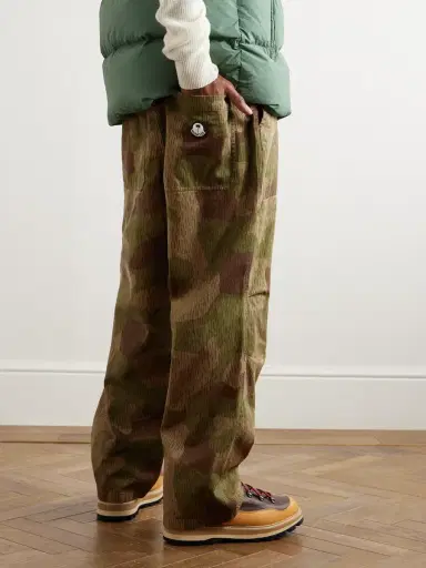 Moncler Genius Palm Angels Wide-Leg Camouflage-Print Cotton-Gabardine Trousers - Men | Thumbnail 3 Moncler Genius Palm Angels Wide-Leg Camouflage-Print Cotton-Gabardine Trousers - Men | Thumbnail 3