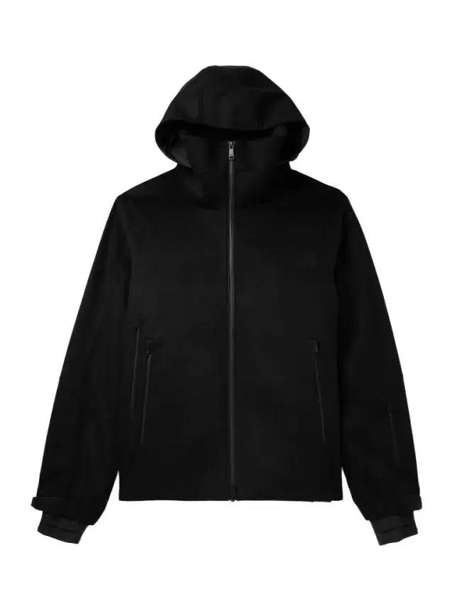 Zegna Convertible Leather-Trimmed Cashmere Down Hooded Ski Jacket - Men