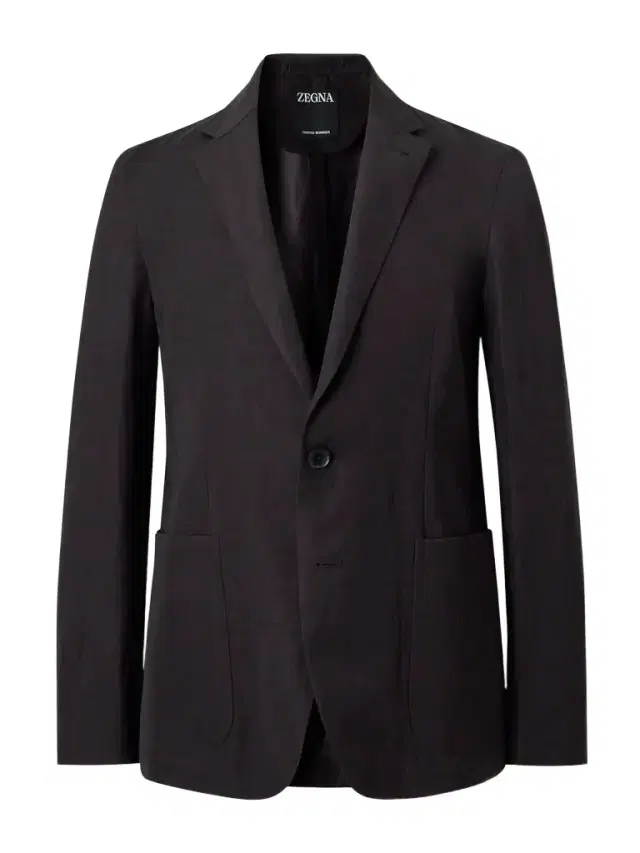Slim-Fit Wool and Linen-Blend Suit Jacket - Men