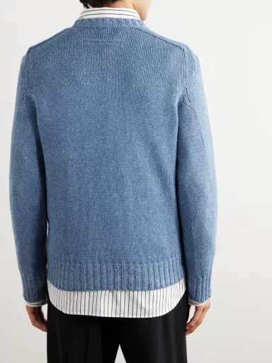 Zegna Silk, Cashmere and Linen-Blend Sweater - Men | Thumbnail 3